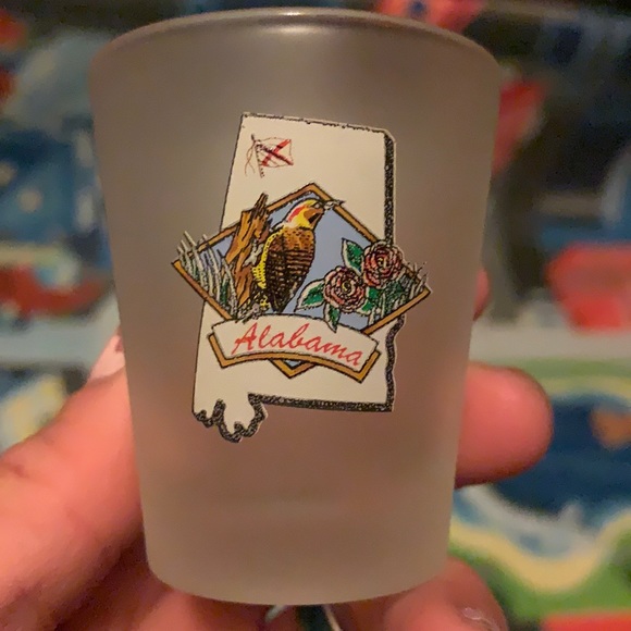 Frosted Alabama shot glass - Picture 3 of 6